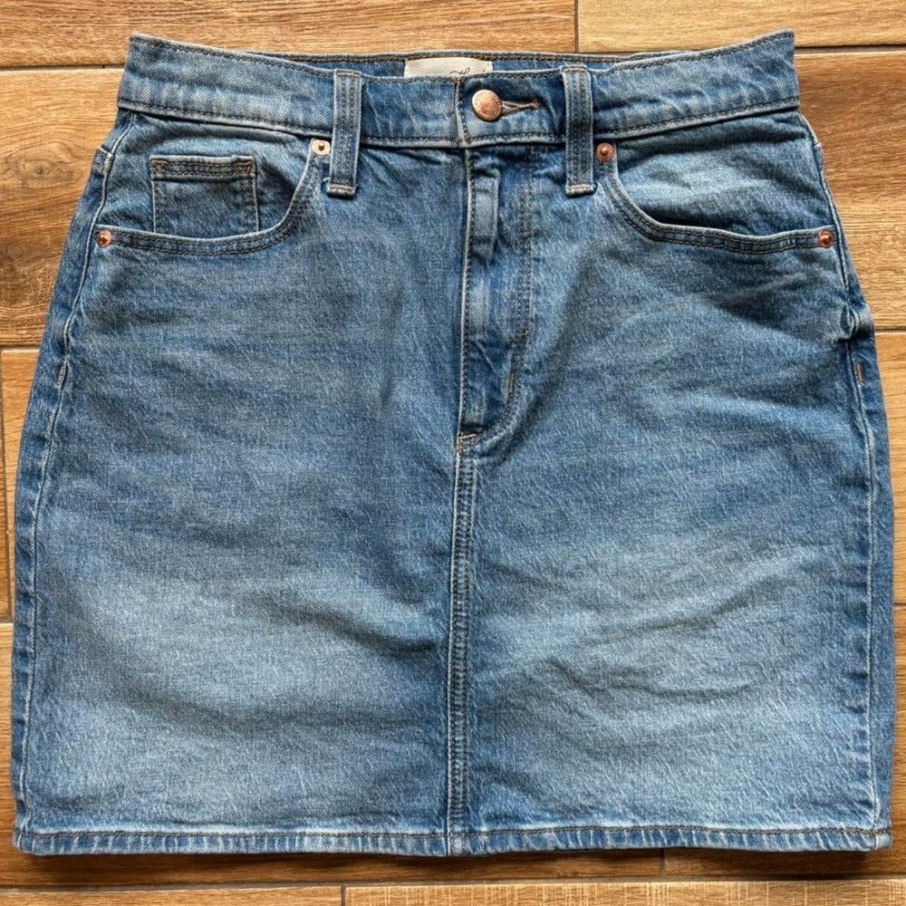 Blue Denim Skirt